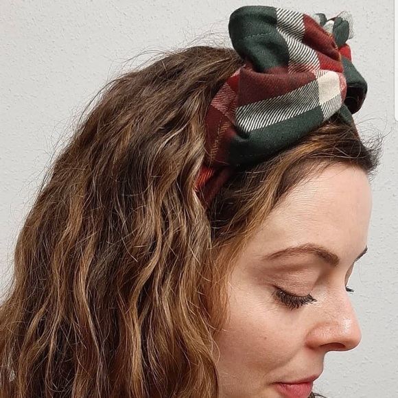 “Loche Tartan” Coco Armadio Wire Headband w/insulated pocket for protected wire. - Picture 2 of 3